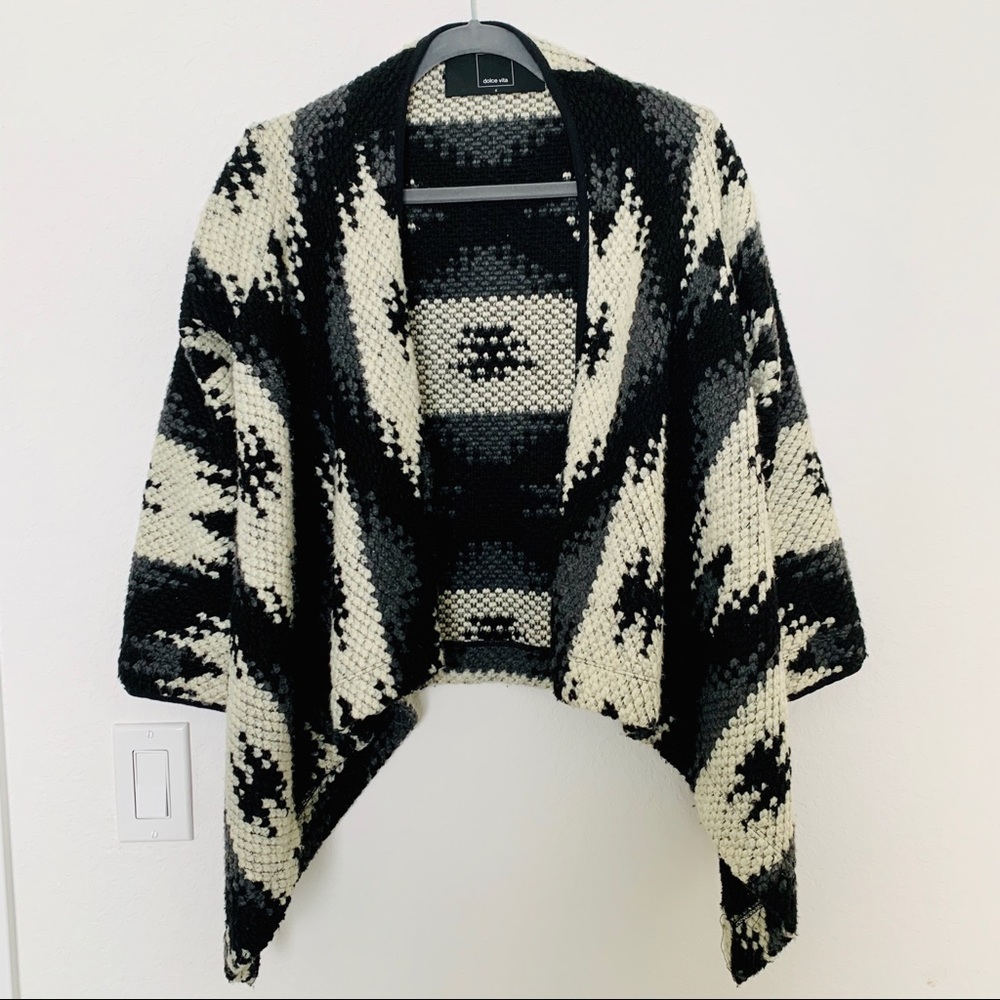 Dolce Vita for Anthropologie poncho sweater tribal